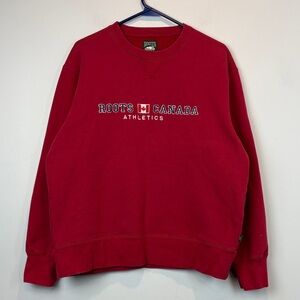 Roots Men's Crewneck Sweater - Bold Red